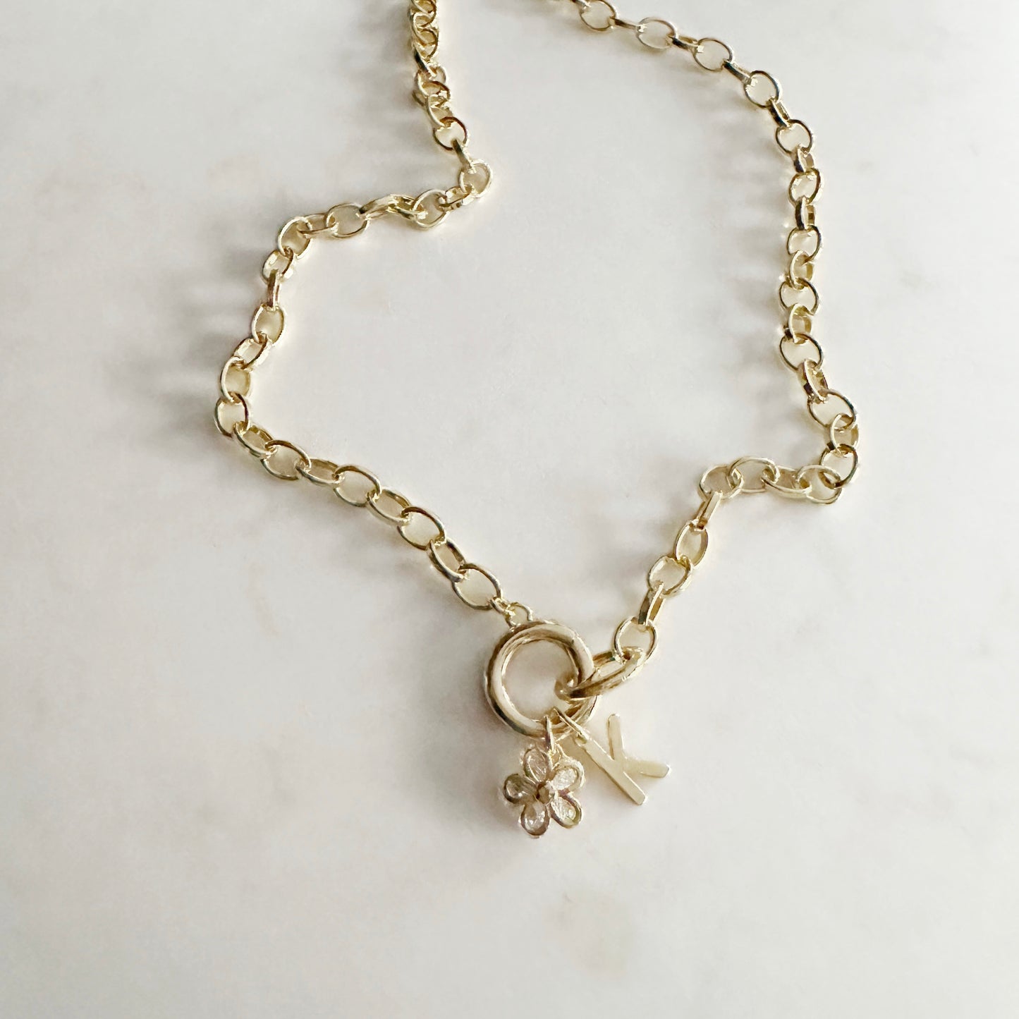 Charm Bar Carabiner Charm Necklace | Custom Choose Your Charms Necklace