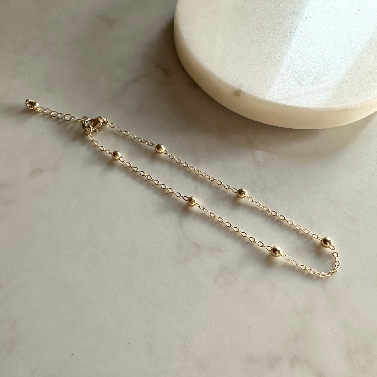 Aria Anklet | Silver/Gold Satellite Chain Anklet