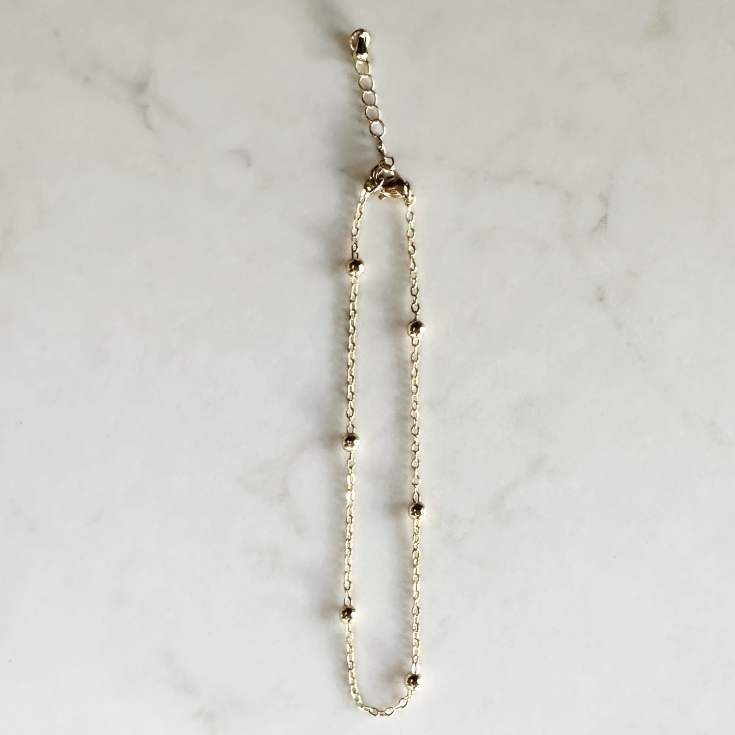 Aria Anklet | Silver/Gold Satellite Chain Anklet