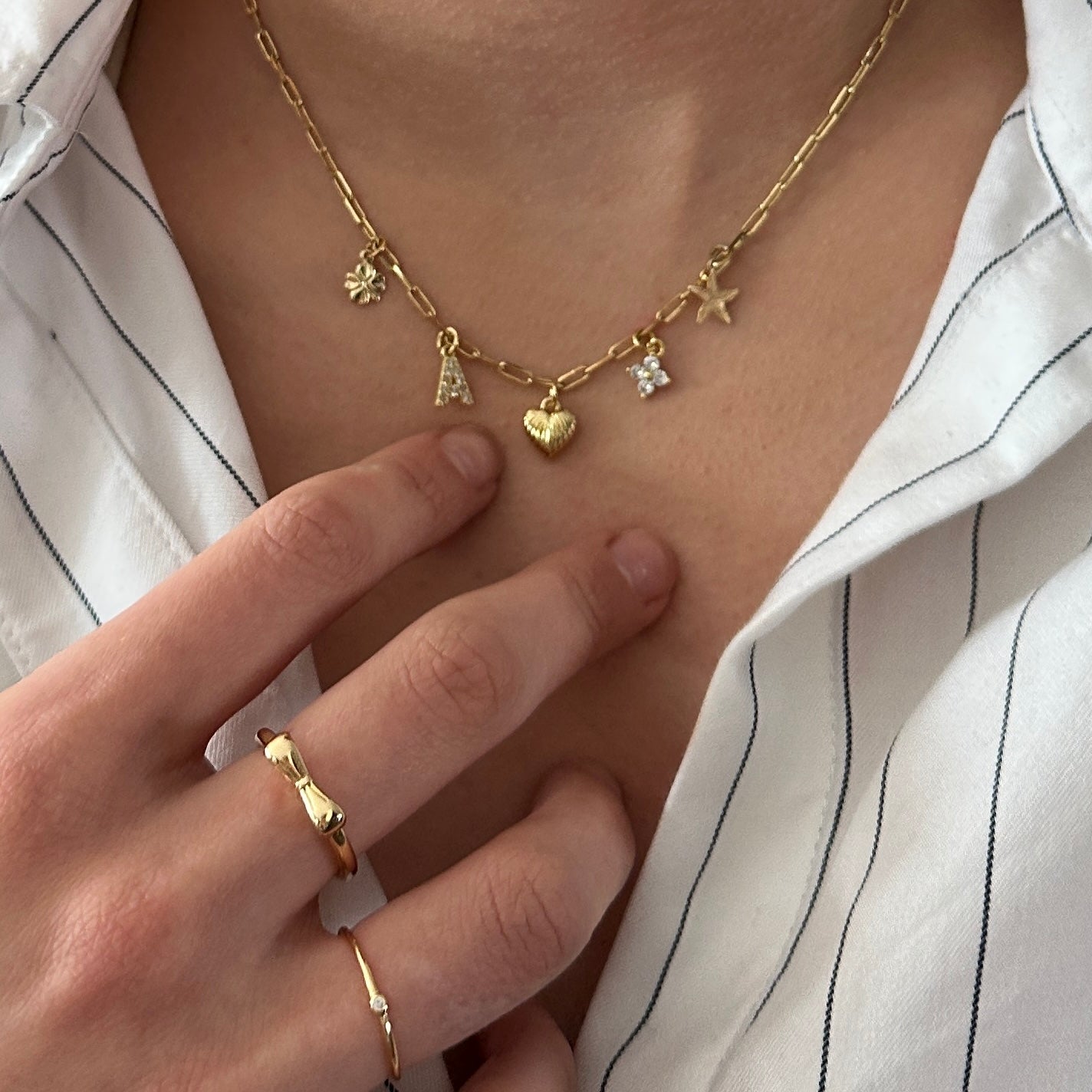 Charm Bar Necklace |Choose Your Charms Necklace