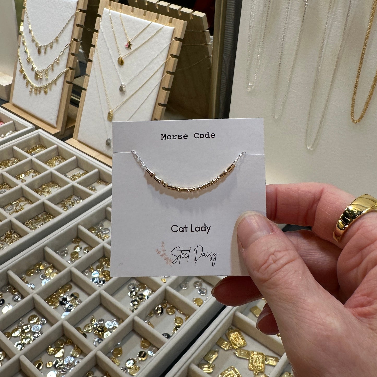 CUSTOM Morse Code Necklace / Bracelet