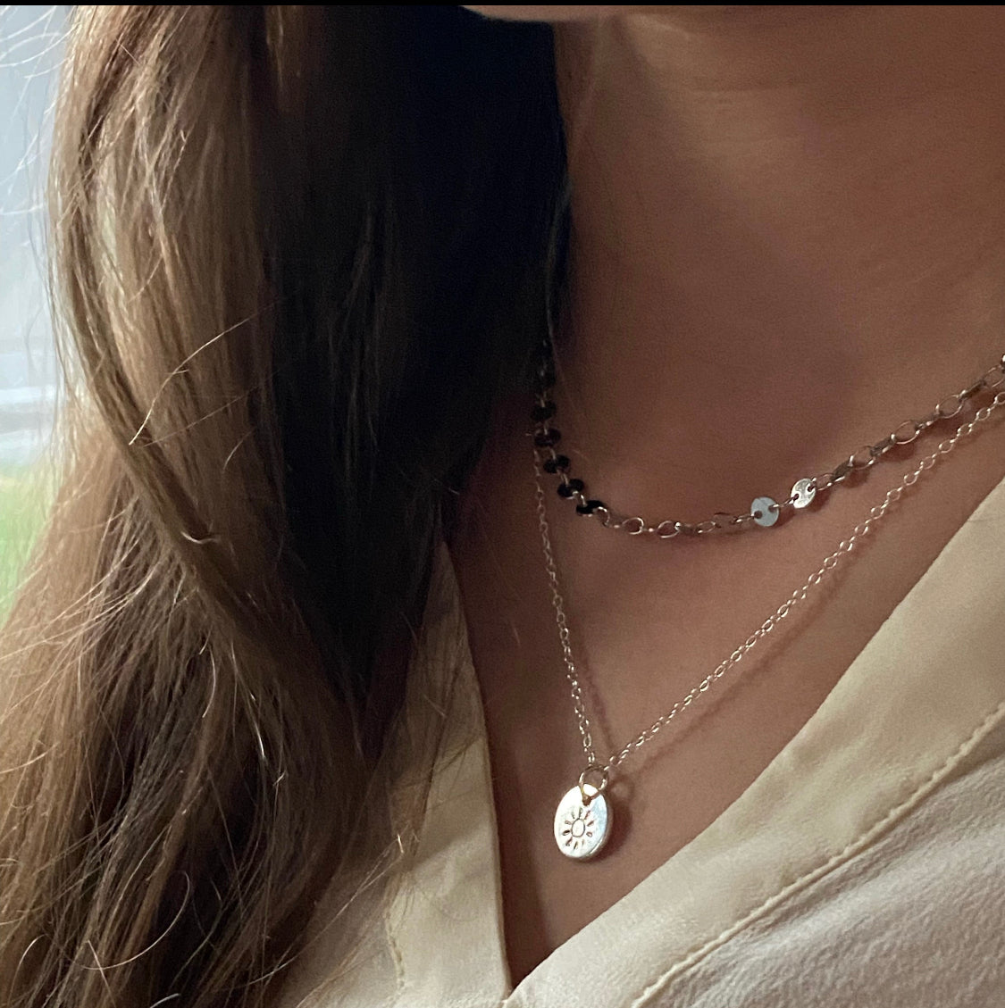 Charm Bar Sophie Stacker Necklace | Hand Stamped Custom Charms