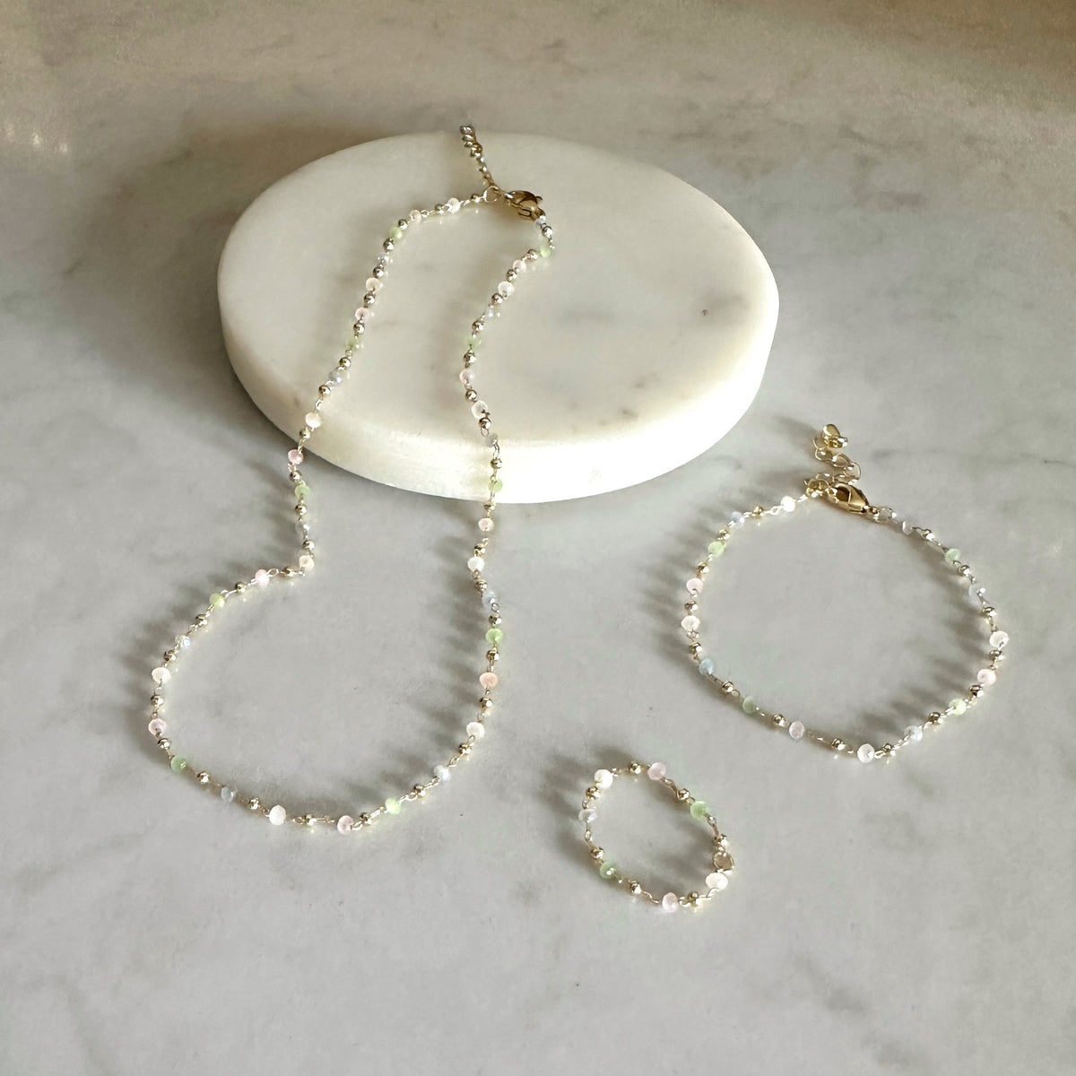 Lulu Pastel Beaded Necklace