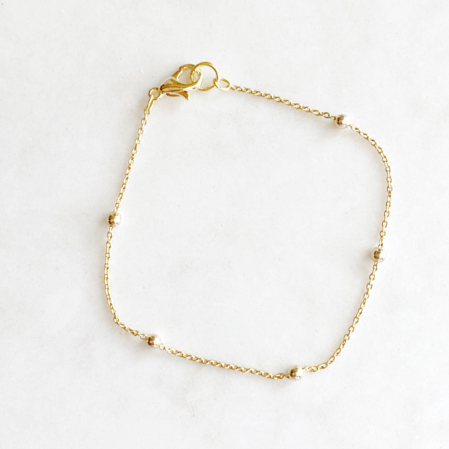 Delicate Gold Bracelet Set