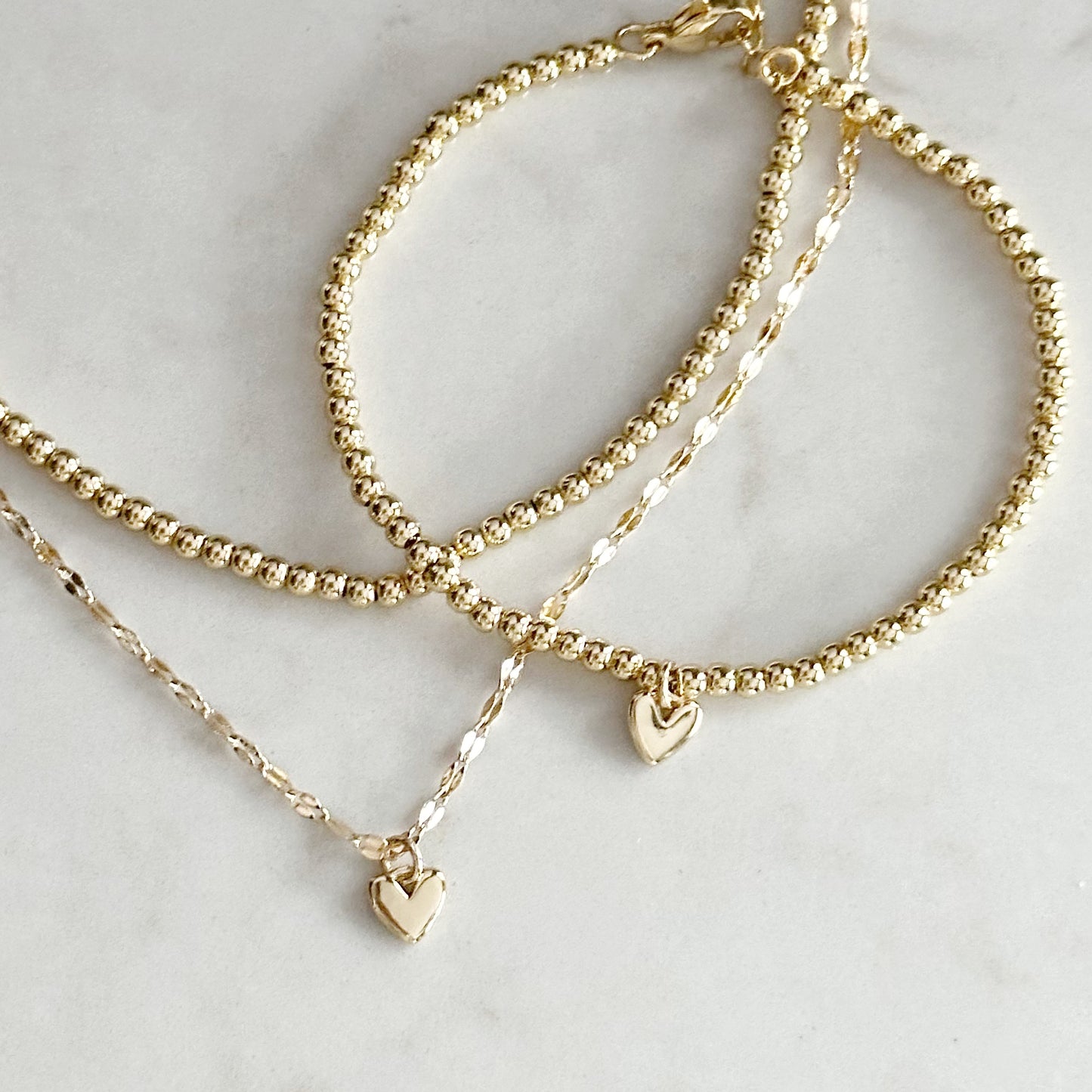 Amara Necklace | Delicate Gold Heart Necklace