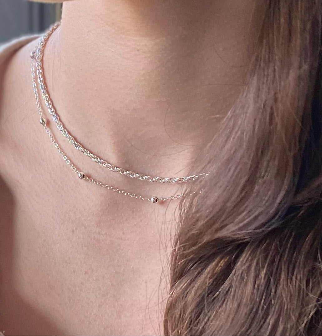 Aria Necklace | Satellite Chain necklace