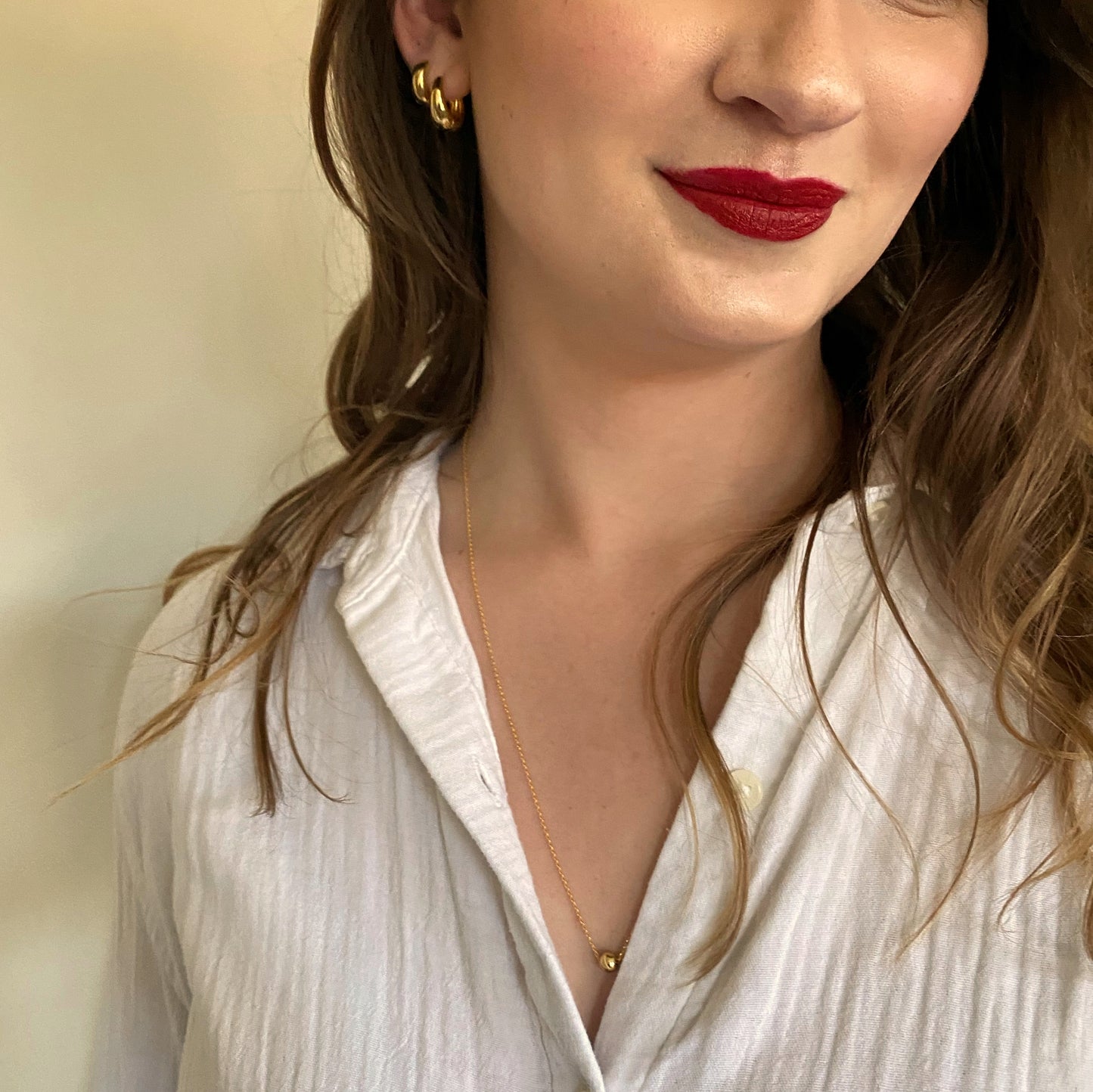 Ginger Lariat/Choker Necklace