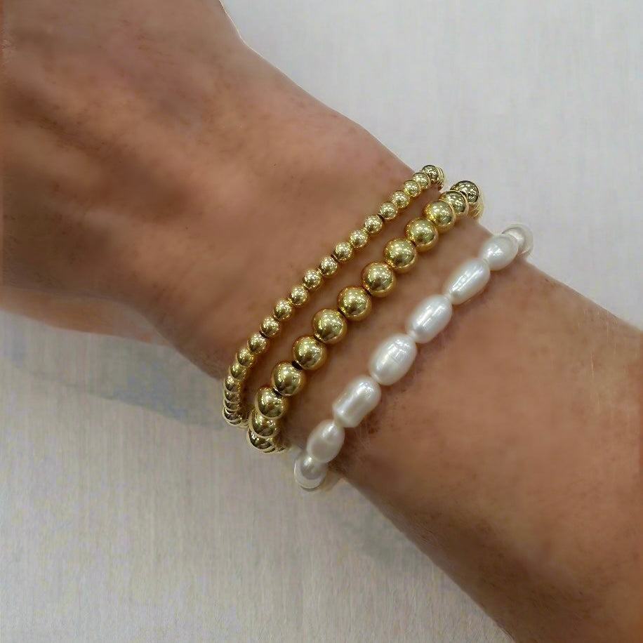 Bailey Bracelet | Gold Beaded Bracelet