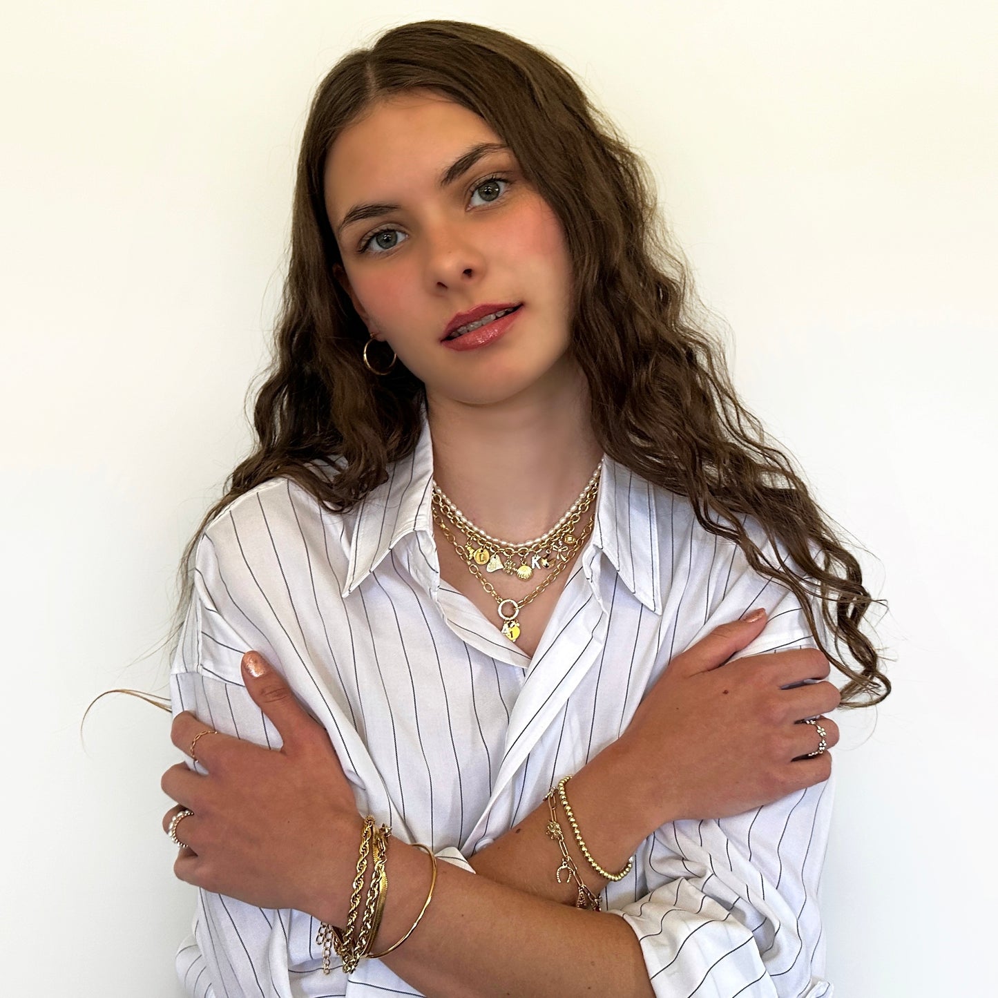 Charm Bar Carabiner Charm Necklace | Custom Choose Your Charms Necklace