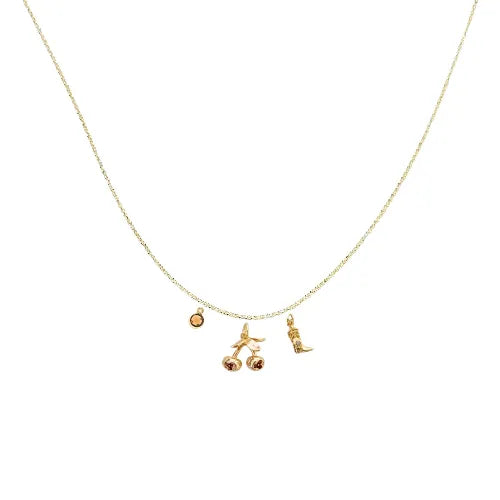 Initial & Charms Necklace