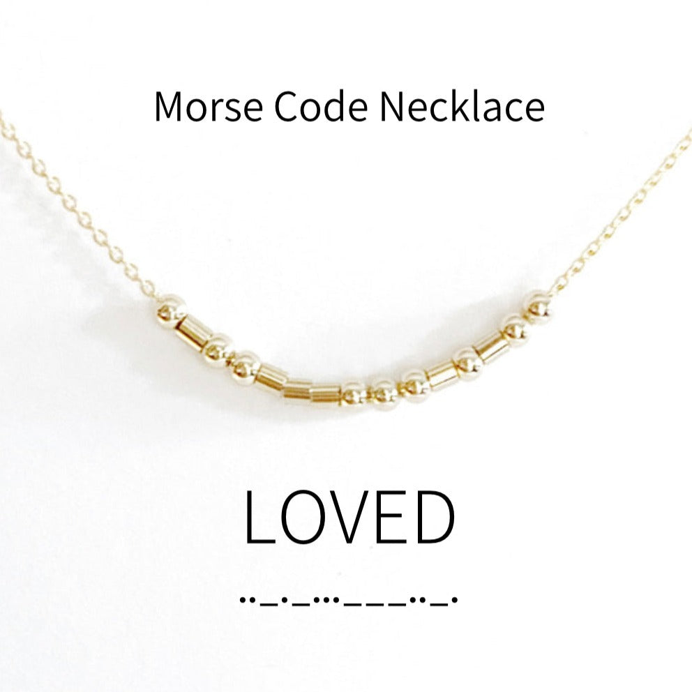Loved, Morse Code Necklace/Bracelet