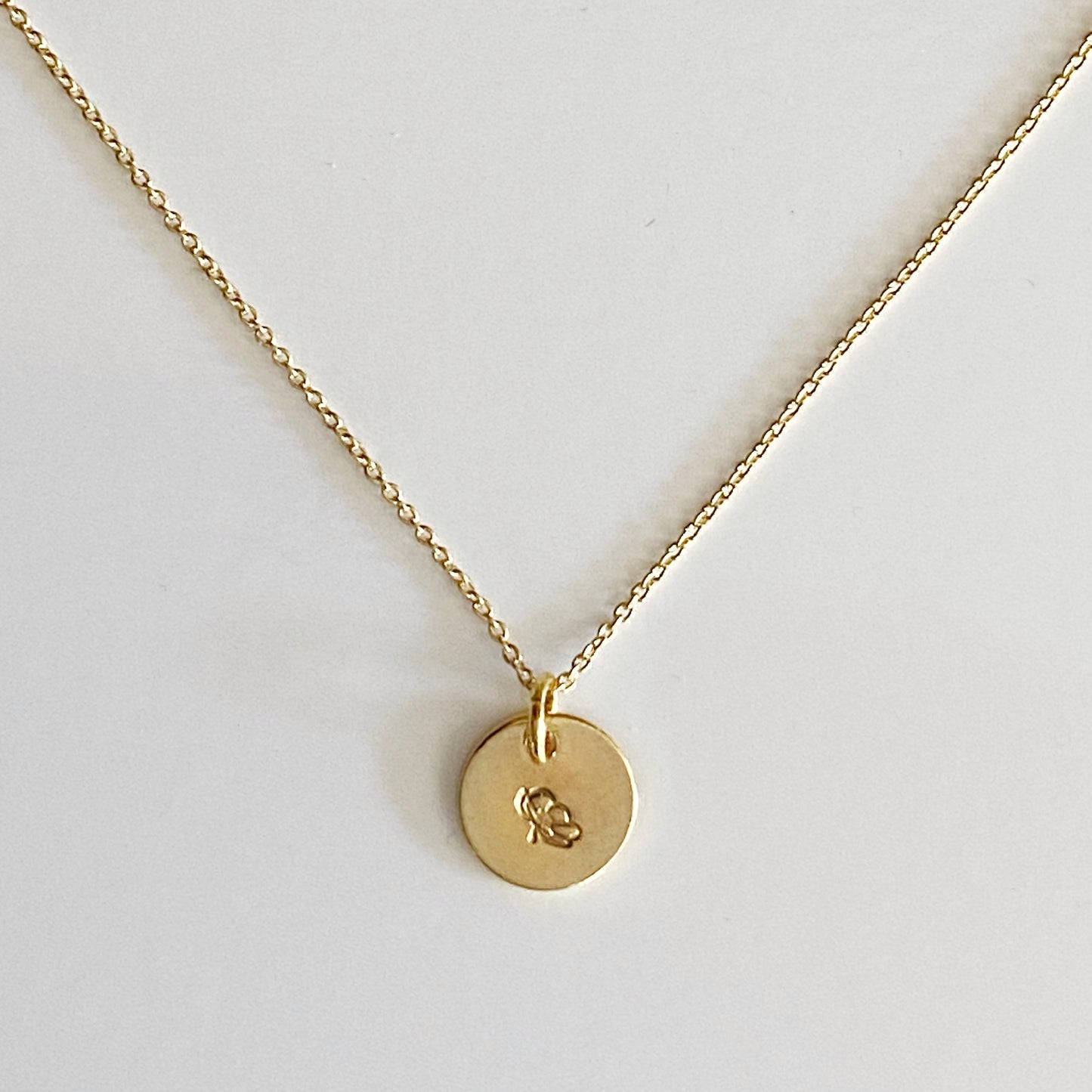 August- Poppy Birth Flower Necklace