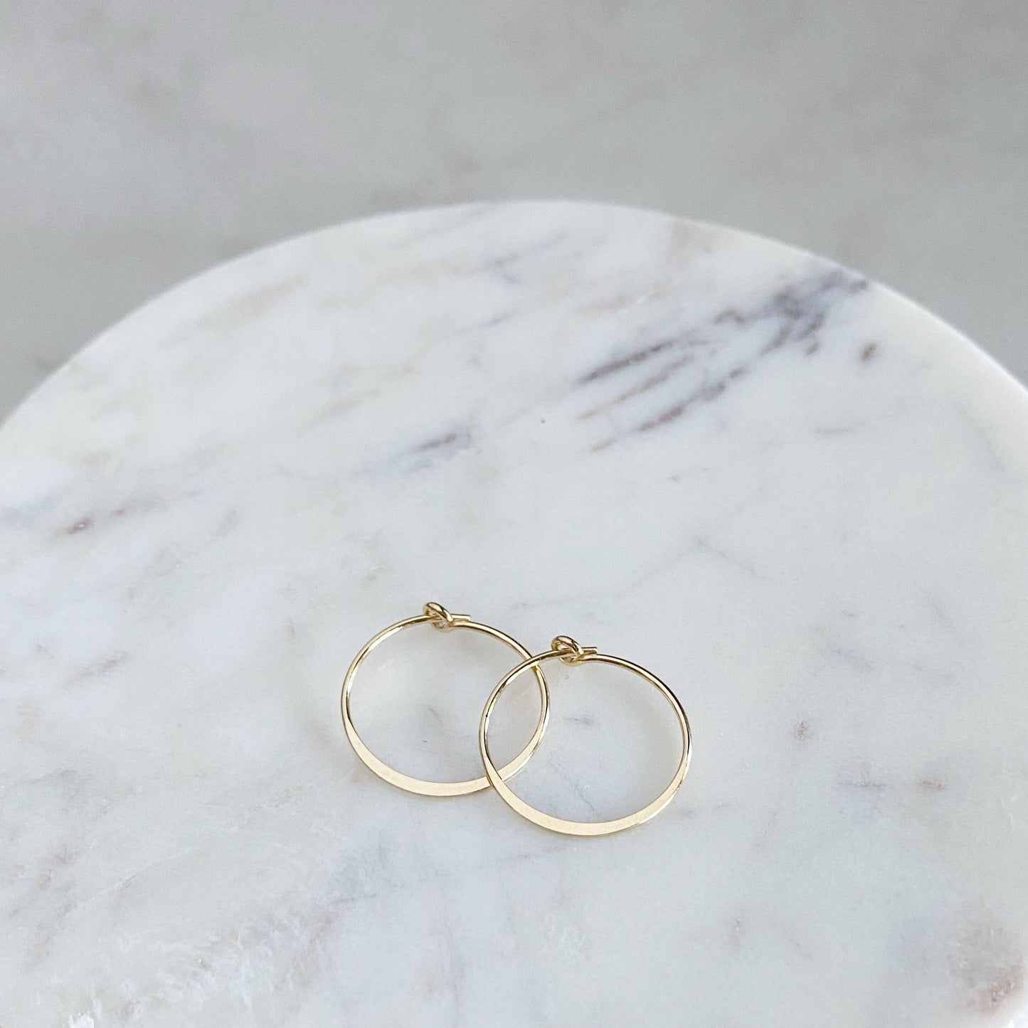 Sparkle Hoops | Hand-Hammered Hoop Earrings