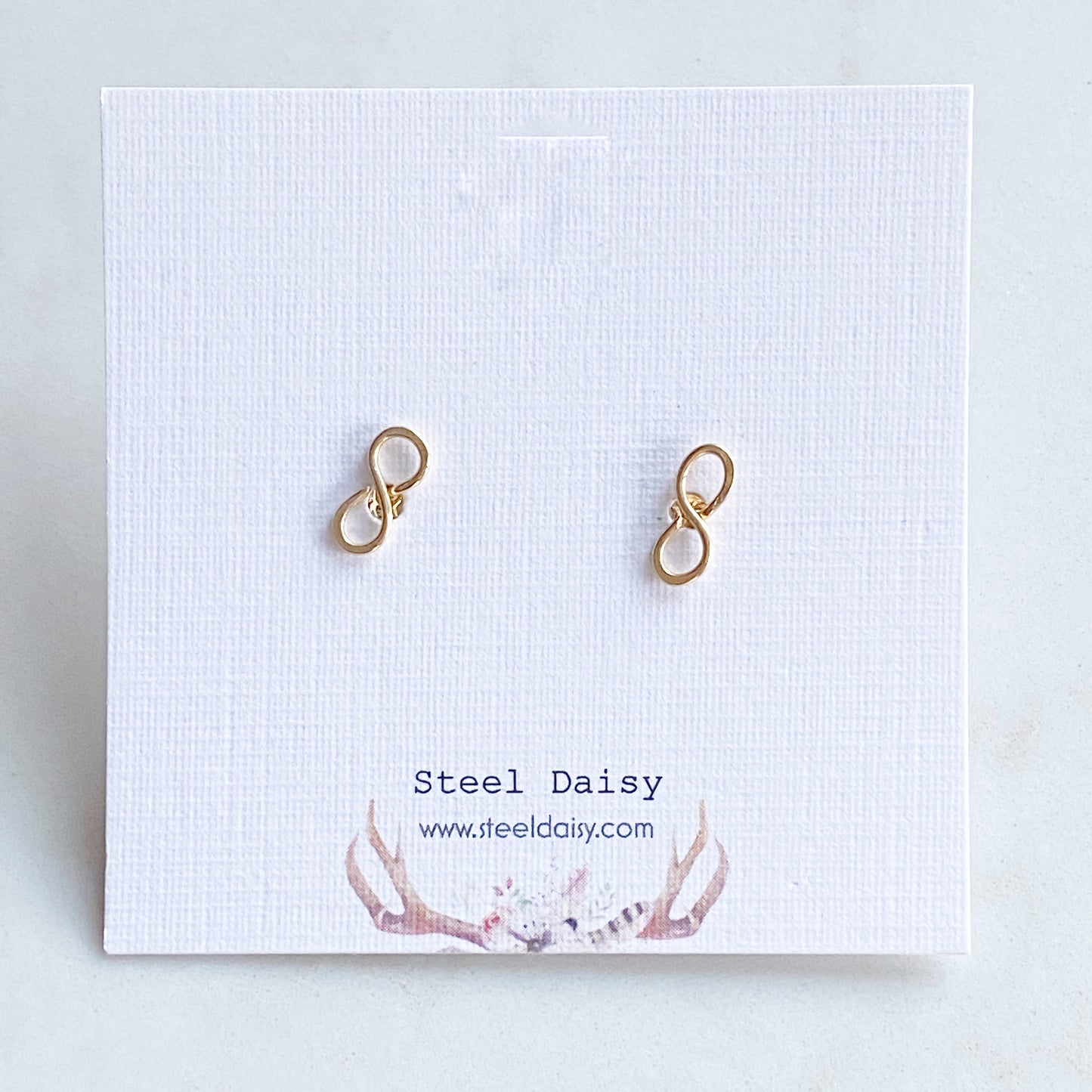 Infinity Earrings | Handcrafted Post Earrings