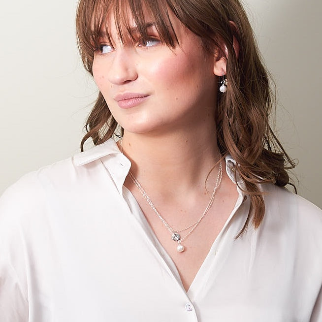 Snowball Pearl Earrings