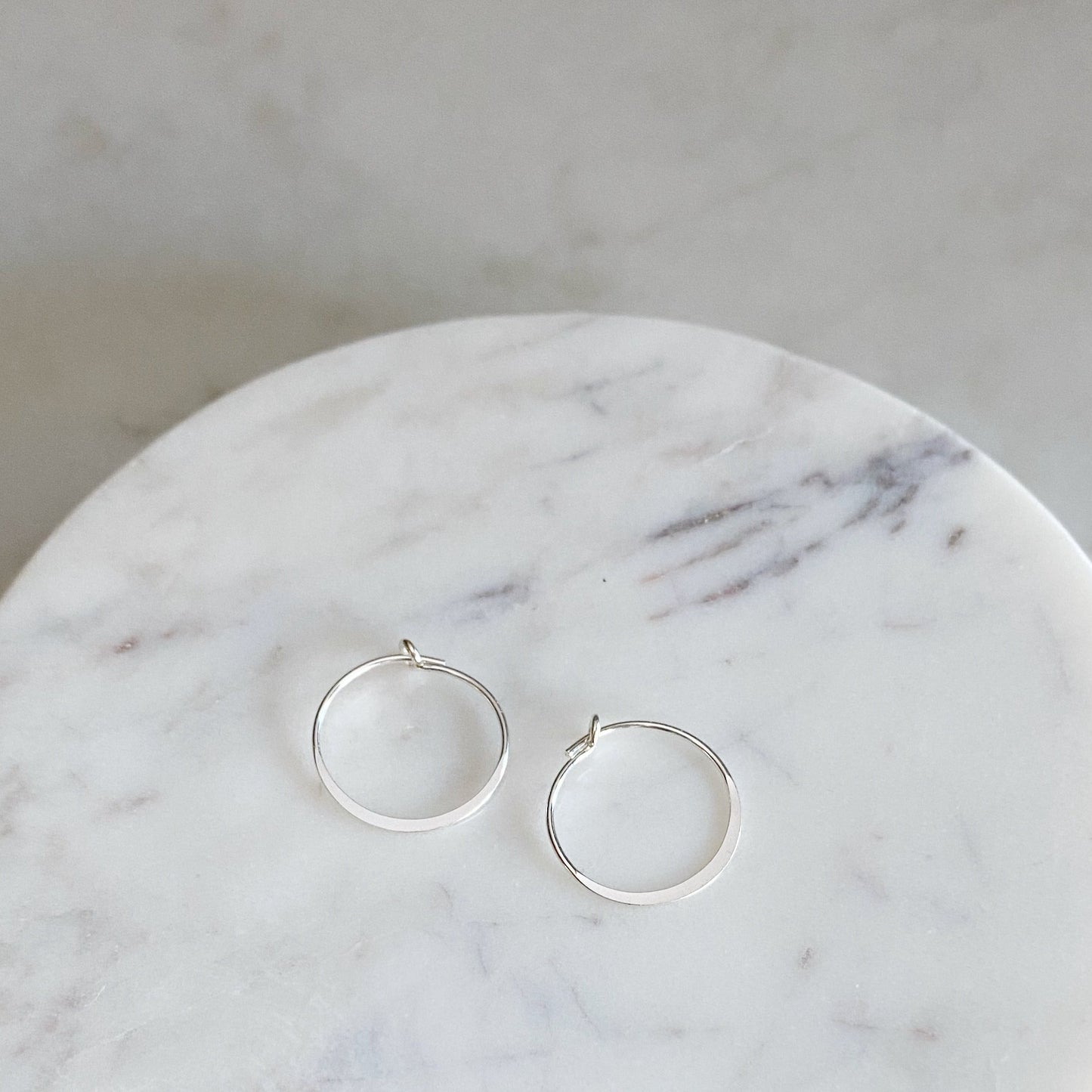 Sparkle Hoops | Hand-Hammered Hoop Earrings