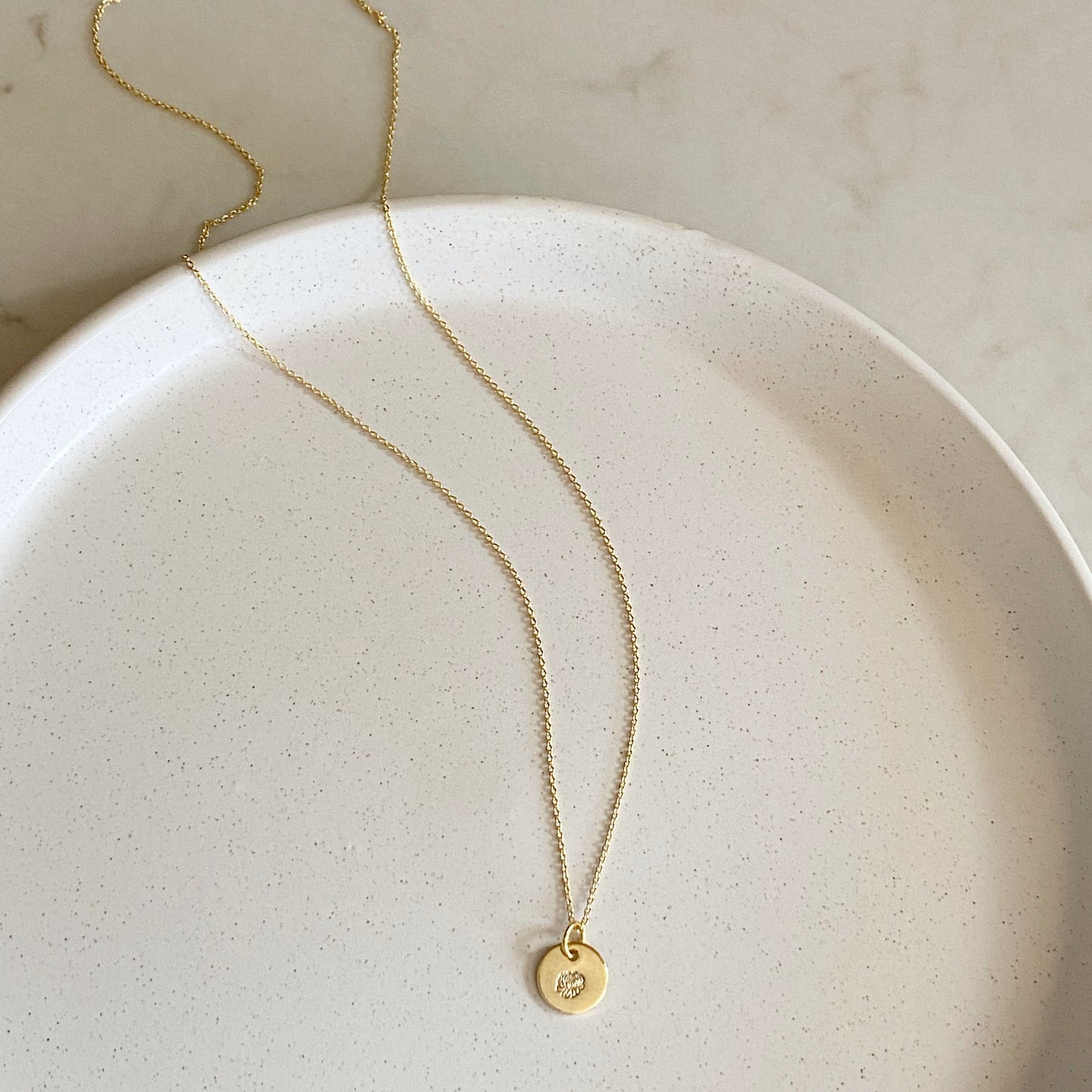 November - Chrysanthemum Birth Flower Necklace