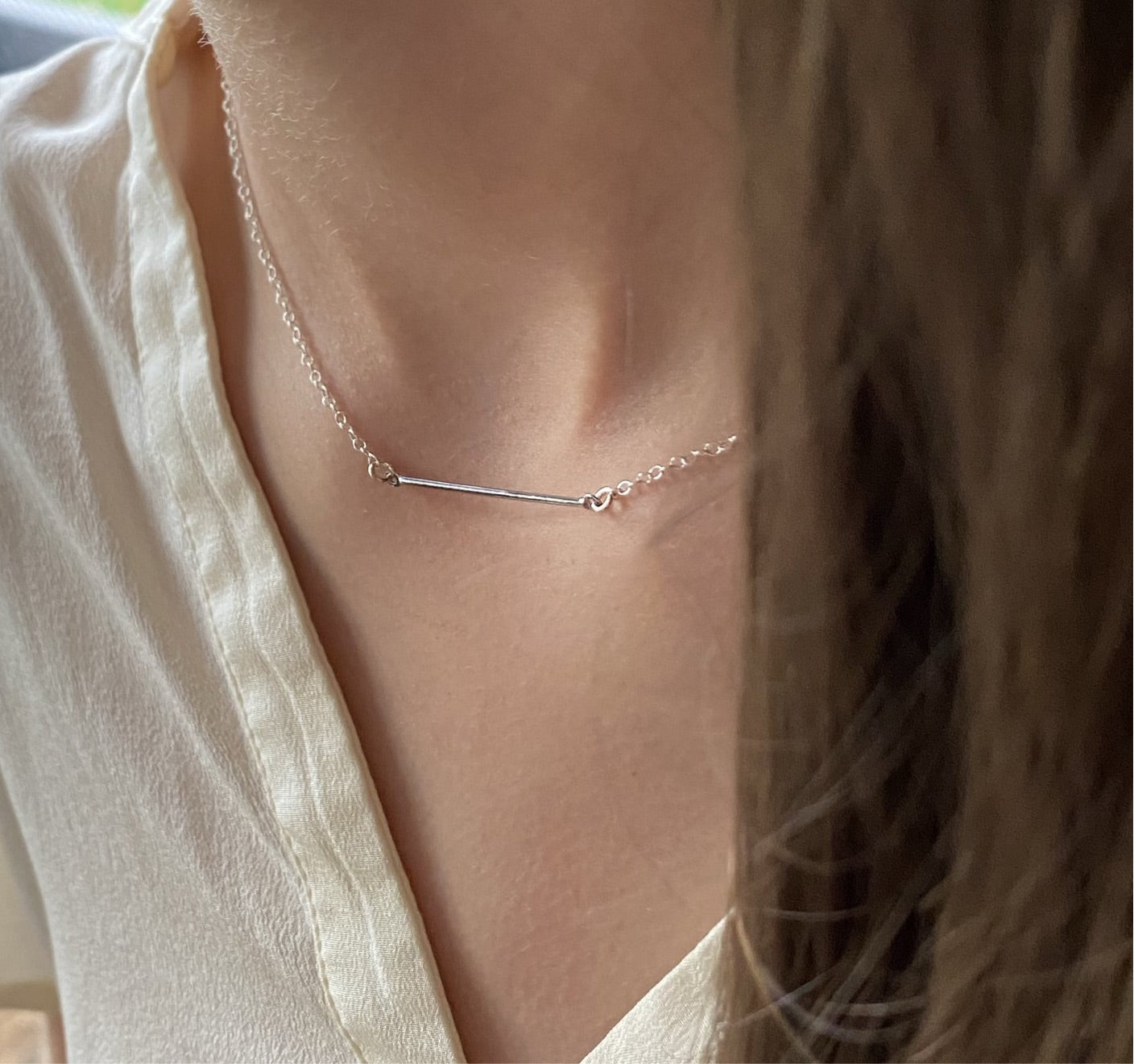 Fine Bar Necklace