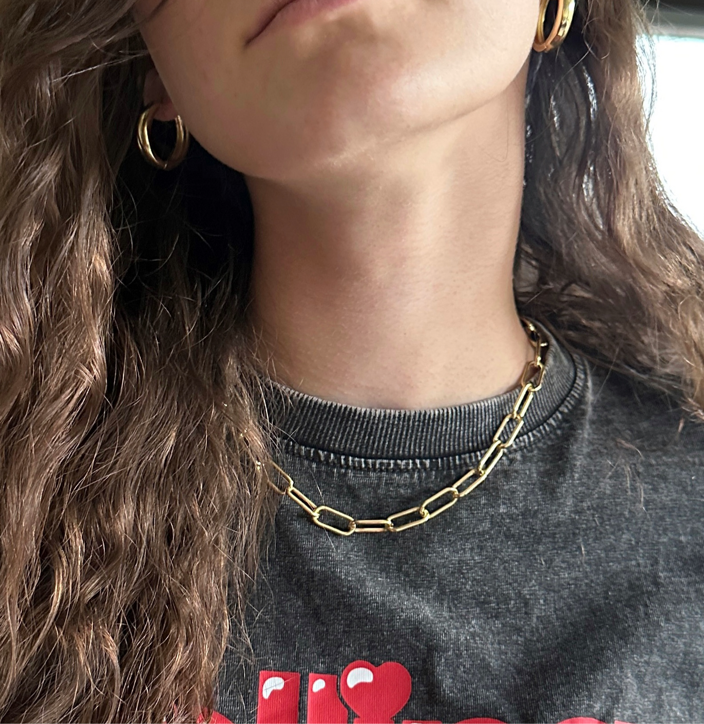 Alexis Necklace | Paperclip Chain