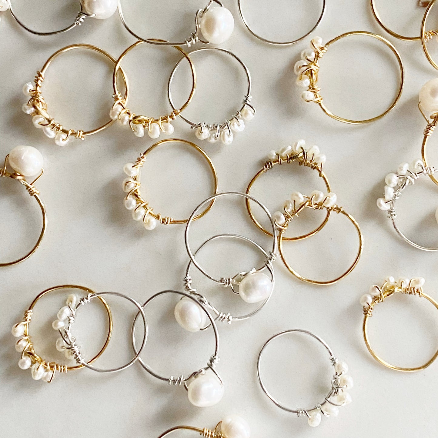 Snowball Pearl Ring