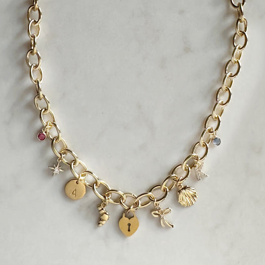 Charm Bar Necklace |Choose Your Charms Necklace