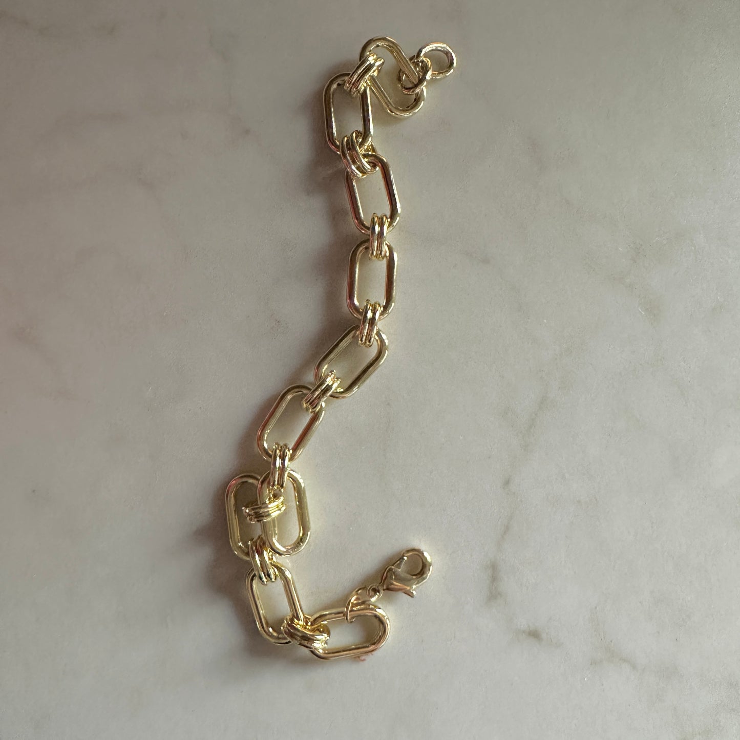 Colette Bracelet | Bold Gold Link Bracelet