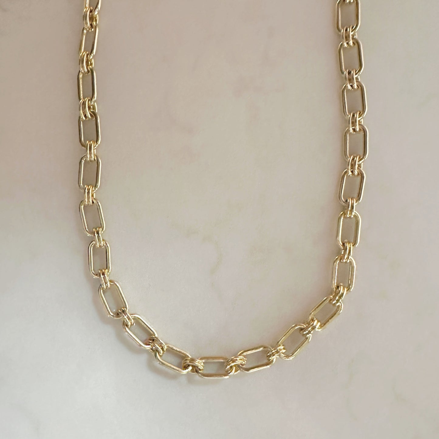 Colette Necklace | Bold Gold Link Necklace