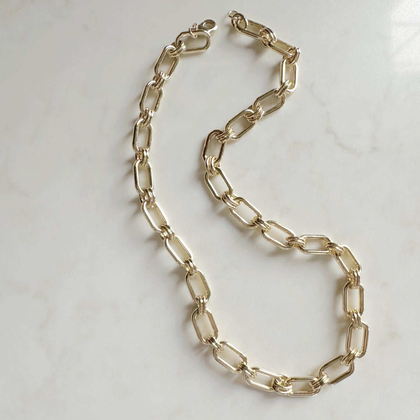 Colette Necklace | Bold Gold Link Necklace