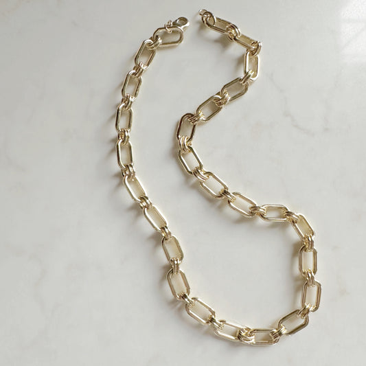 Colette Necklace | Bold Gold Link Necklace