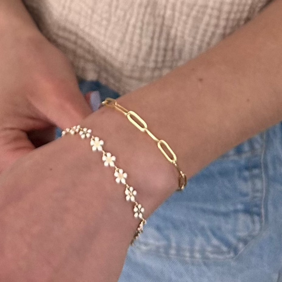 Stevie Bracelet | Paperclip Chain