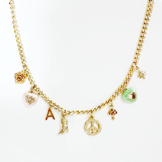 Charm Bar Necklace |Choose Your Charms Necklace