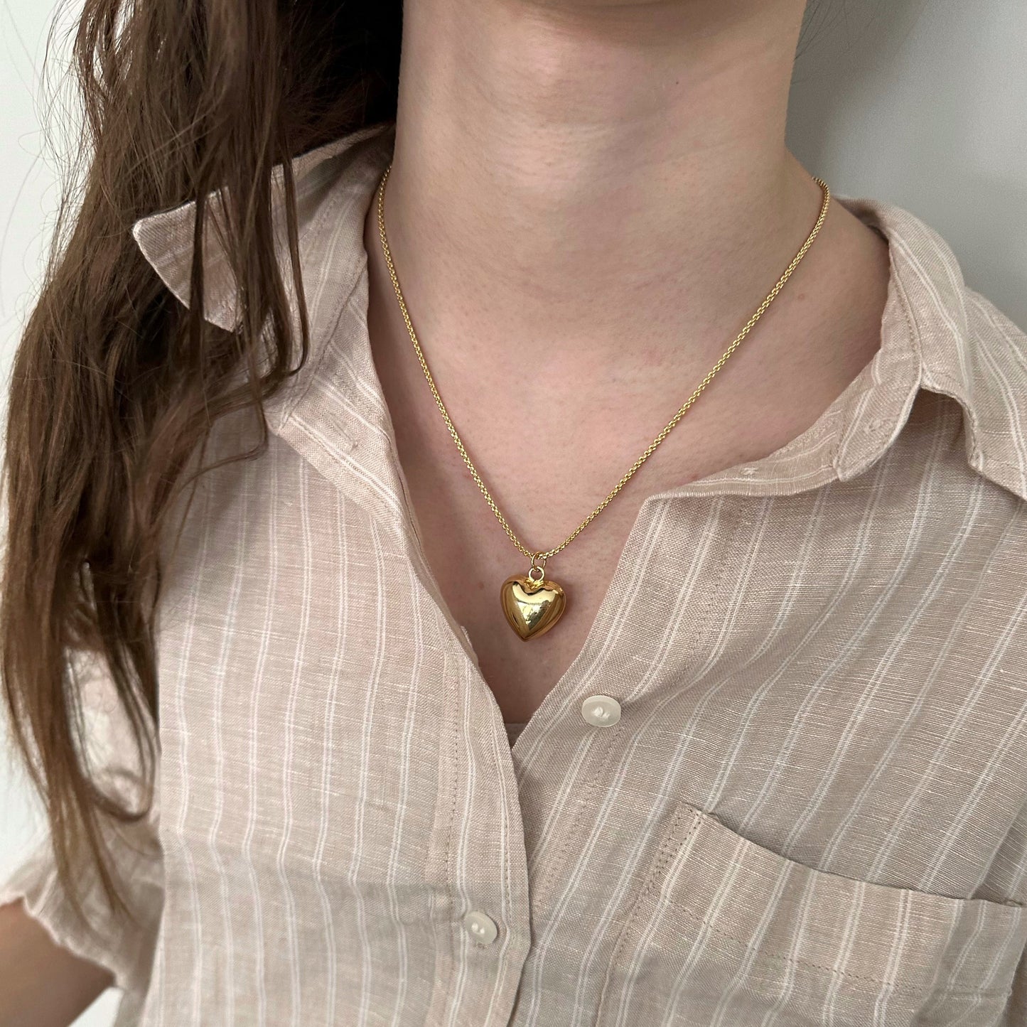 Puffy Heart Necklace
