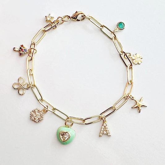 Charm Bar Bracelet | Customizable Charm Bracelet