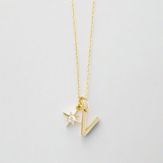 Charm Bar Initial & Charms Necklace | Custom Choose Your Charms Necklace