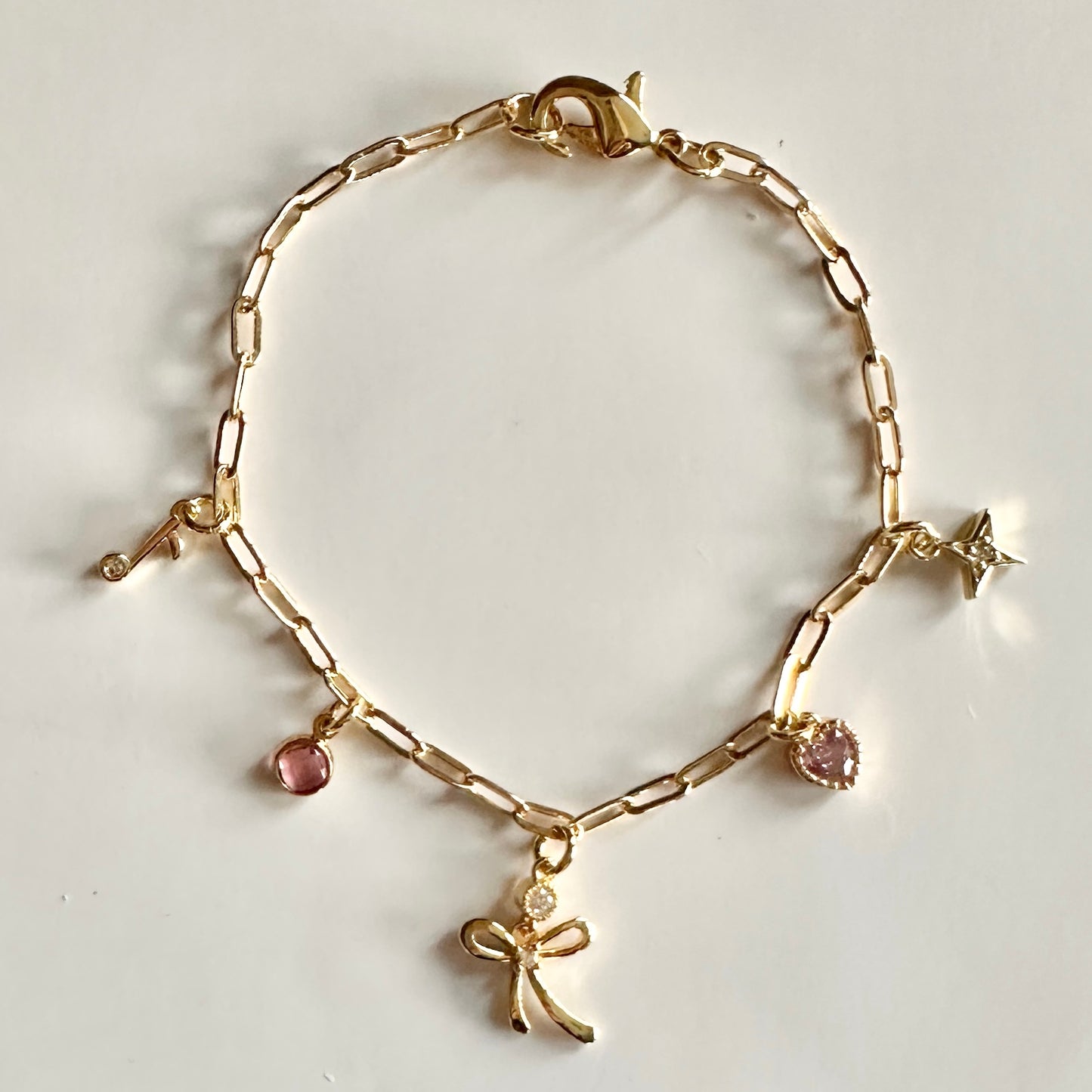 Delicate Love Story Charm Bracelet