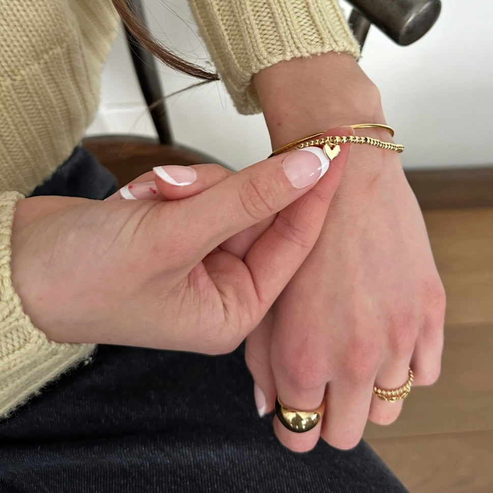 Mabel bracelet, Gold Filled Heart Bracelet