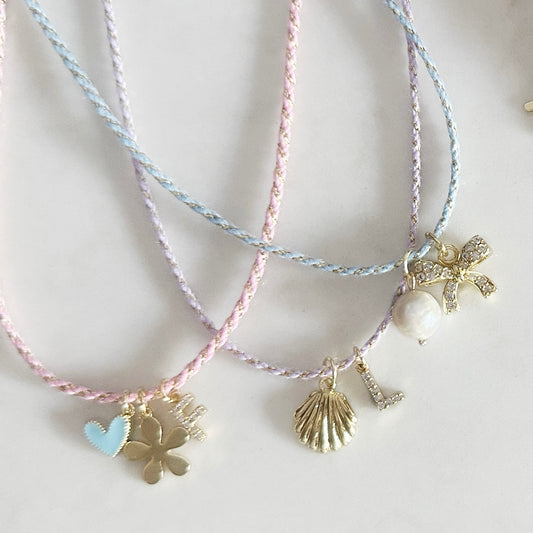 Charmed Cord Necklace | Personalized Custom Cord Necklace)