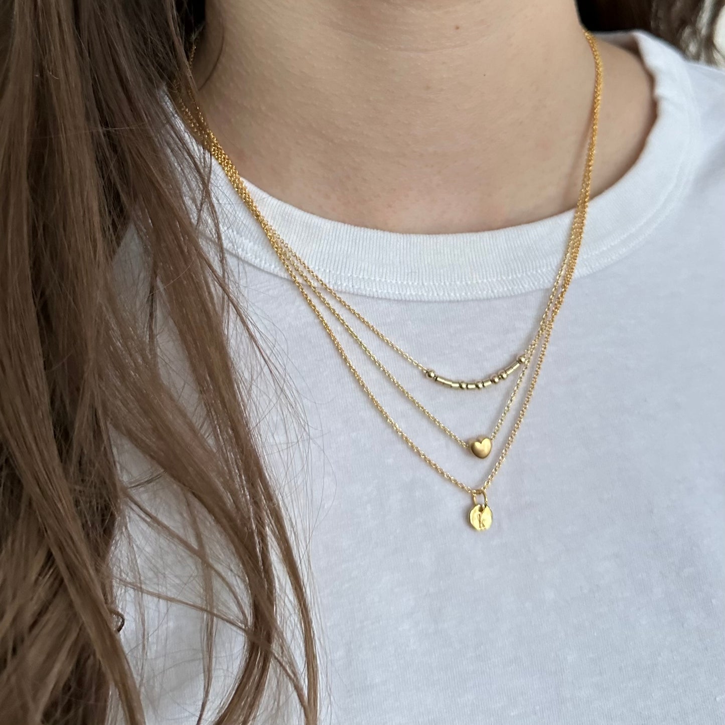 Tiny Initial Necklace