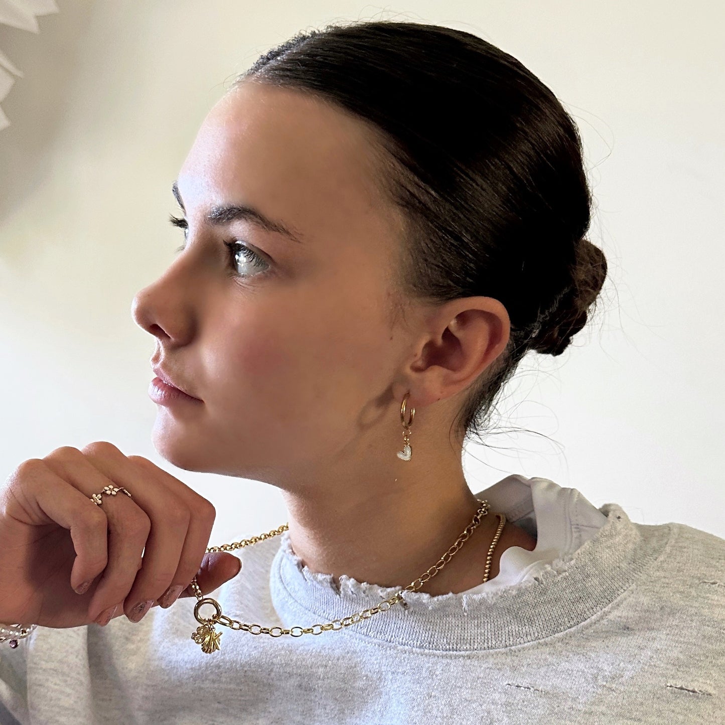 Charm Bar Carabiner Charm Necklace | Custom Choose Your Charms Necklace