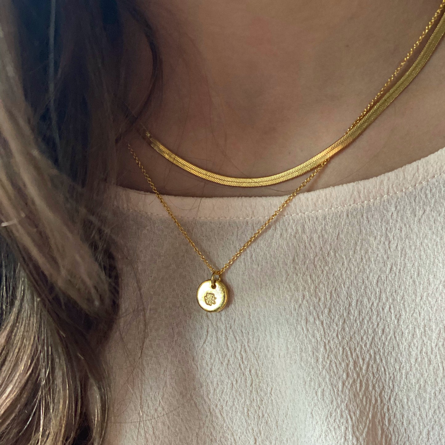 July - Lotus Birth Flower Necklace