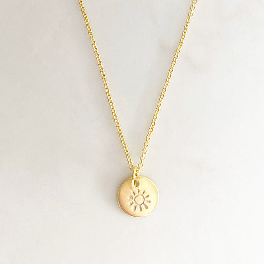 Sunshine Necklace | Dainty Symbolic Pendant Necklace