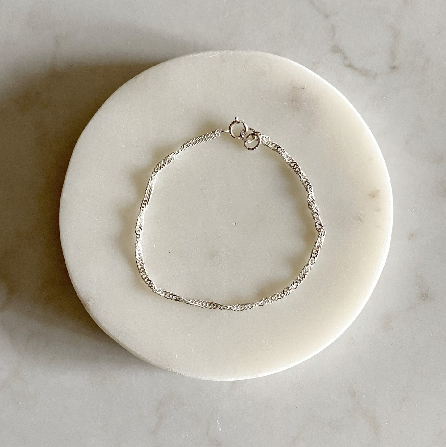 Delicate Silver Chain Bracelets
