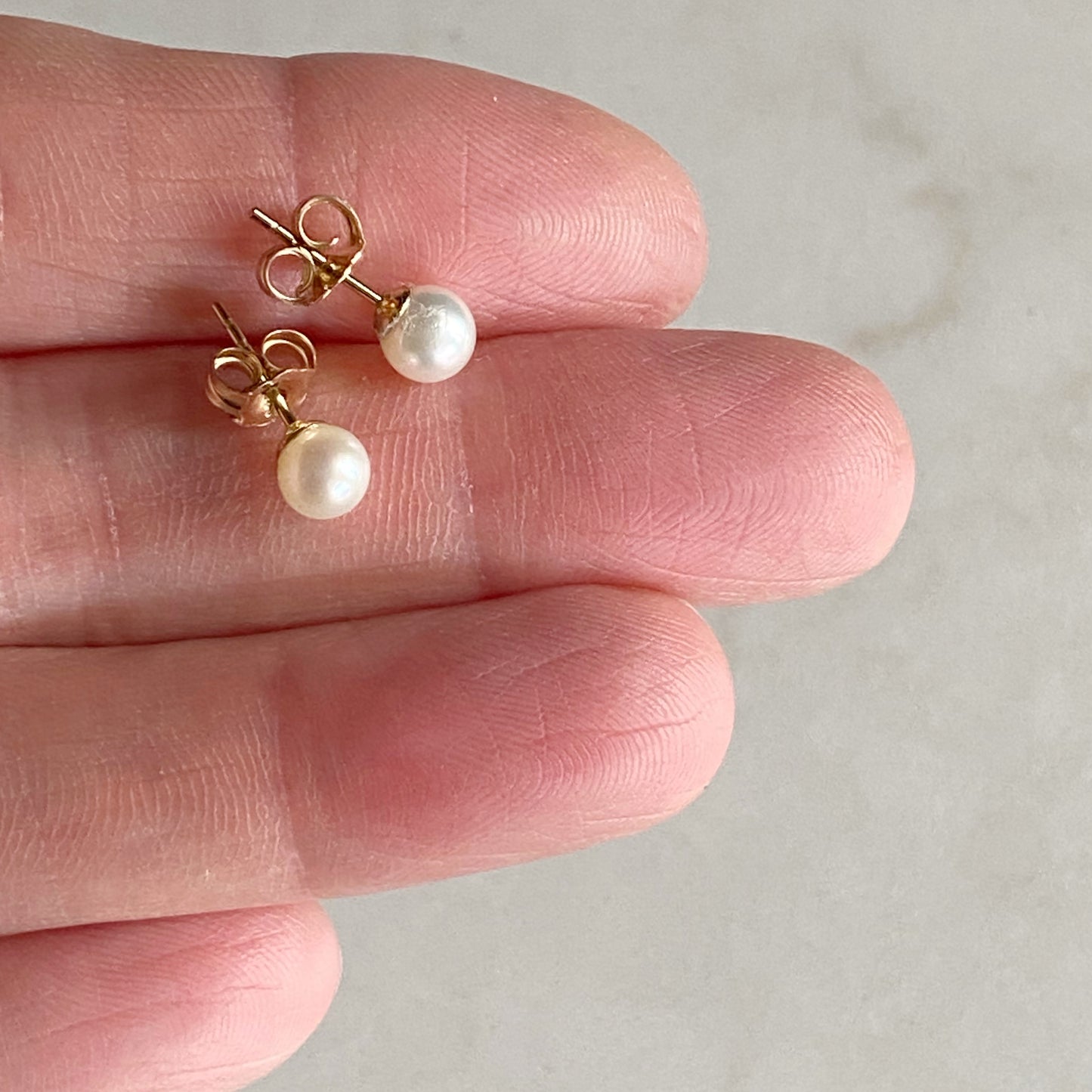 Pearl Stud Earrings