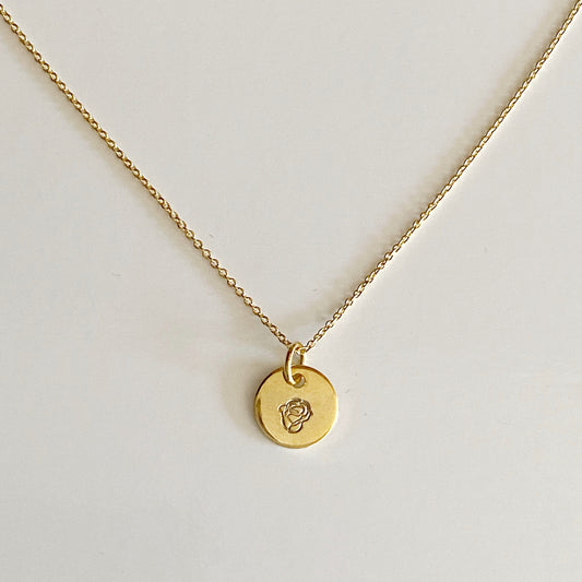 June - Rose Birth Flower Necklace