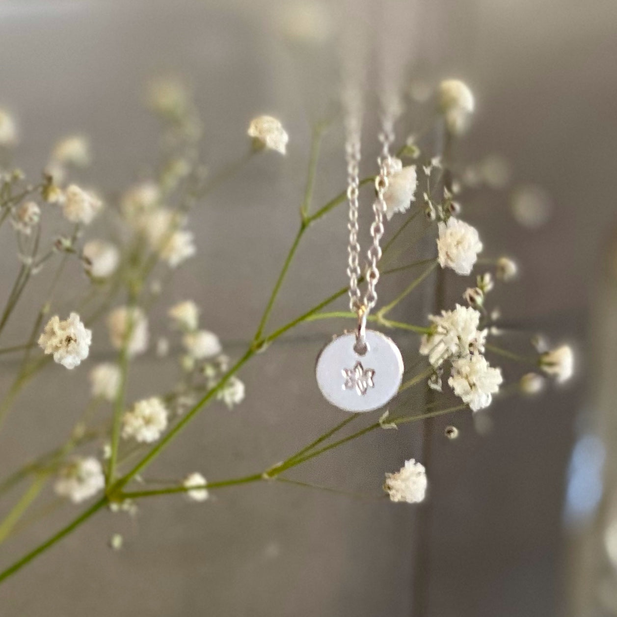 September- Morning Glory Birth Flower Necklace