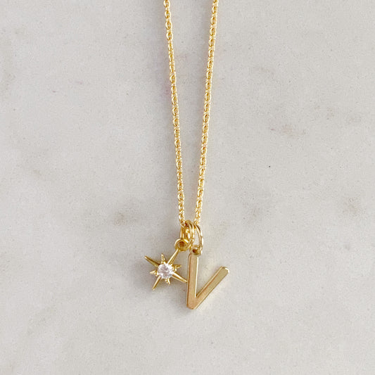 Initial & Charms Necklace