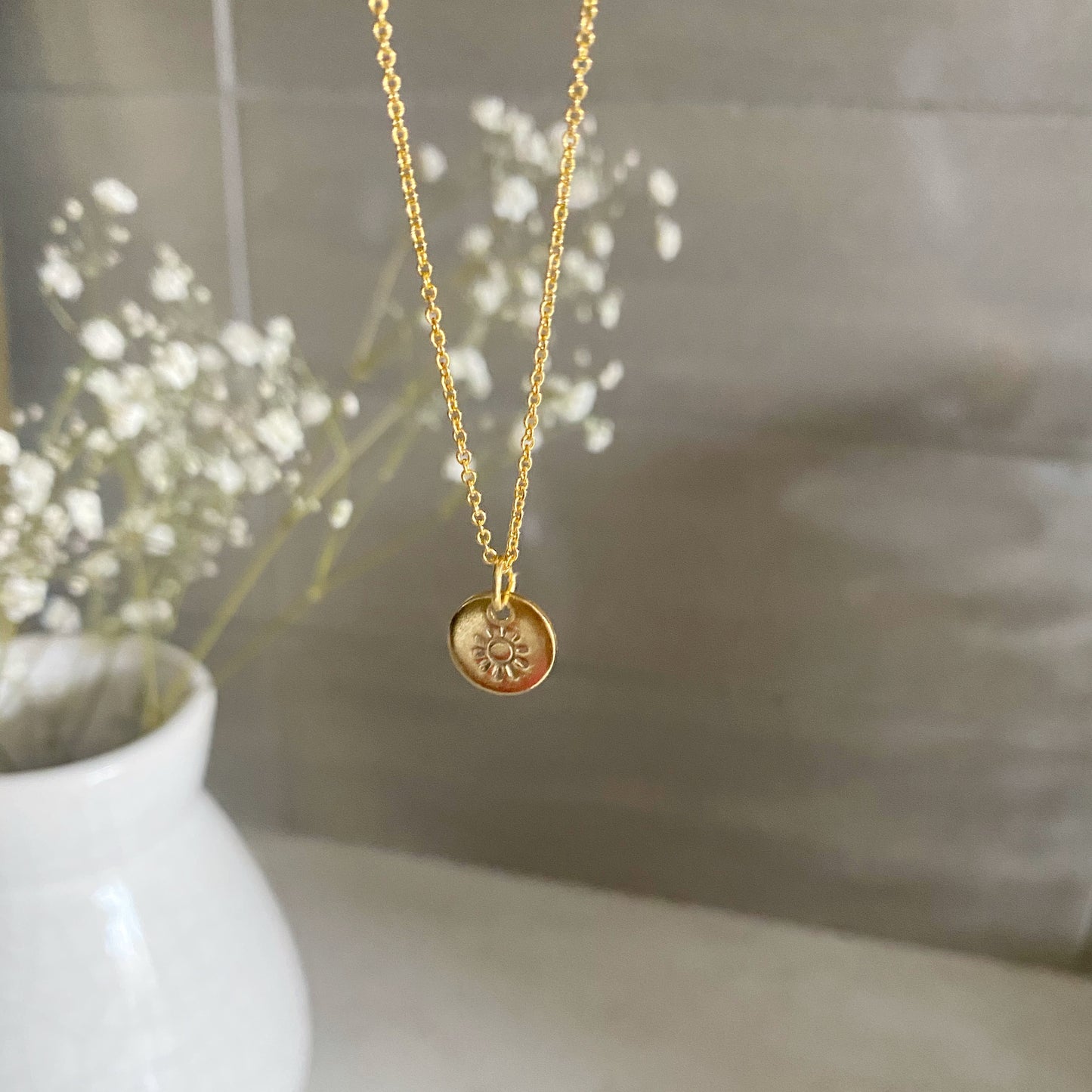 Sunshine Necklace | Dainty Symbolic Pendant Necklace
