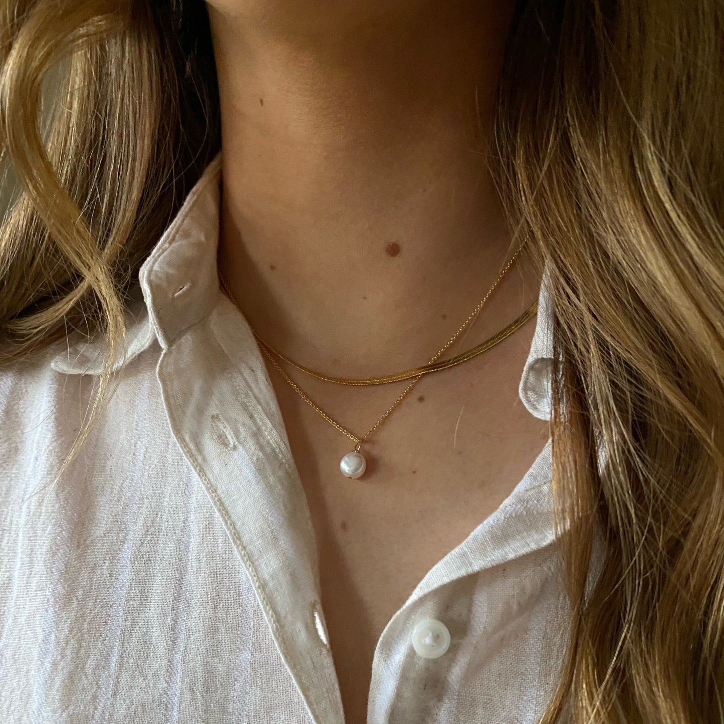 Snowball Pearl Necklace