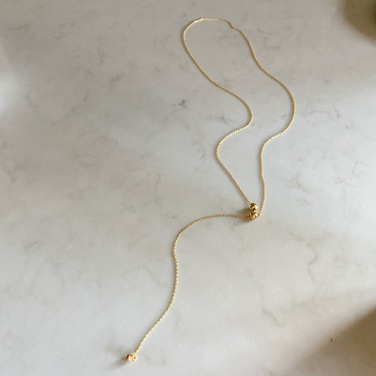 Ginger Lariat/Choker Necklace