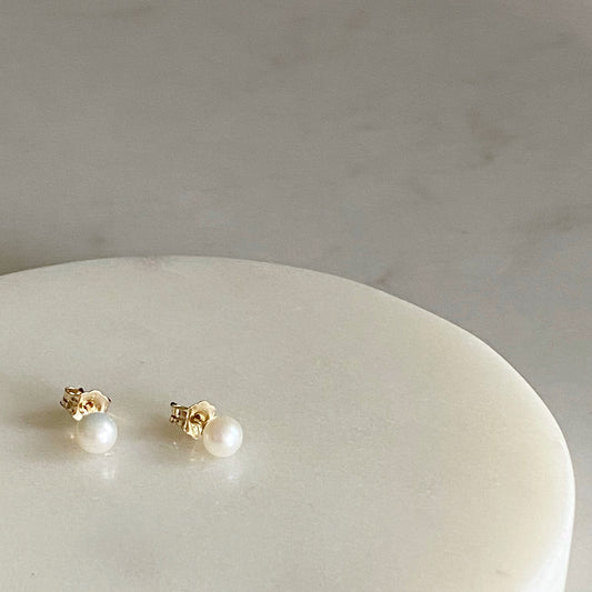 Pearl Stud Earrings